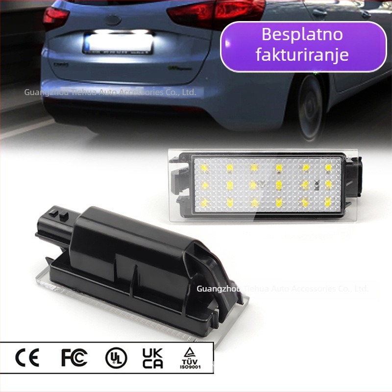LED svjetlo za registarsku pločicu kompatibilno s Renault Clio i Renault Megane Master Laguna II