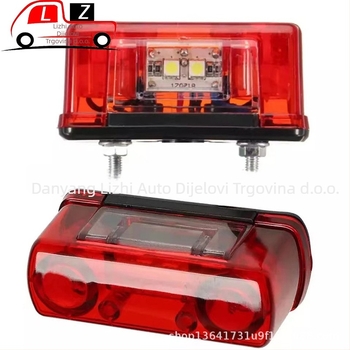 Lizhi LZ-022-4LED004, ABS, 4-LED svjetlo za registarsku pločicu kamiona/dodijela/prikolice, 12V, 0.4W, 3000h