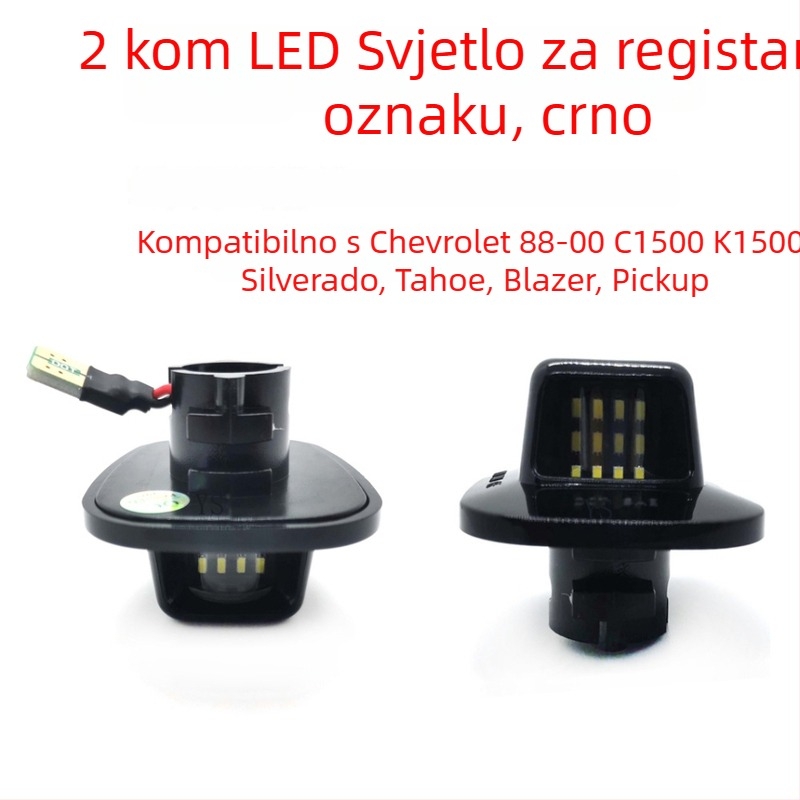 Polarlander LED svjetlo za registarsku pločicu, 12V ABS, za Chevrolet C1500/K1500 Silverado Tahoe pickup
