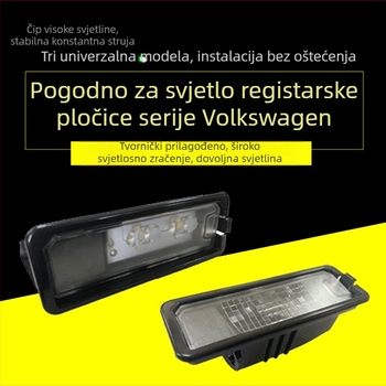 Svjetlo registarske pločice za Volkswagen — LED/halogen, 12V, 0.8W, 100000 sati trajanja, 4200–6500K