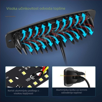 LED radna svjetiljka za automobil, dvobojno bočno treptanje i off-road spot, 18W, DC12-32V, 3200 lm, vijek trajanja 50.000 h