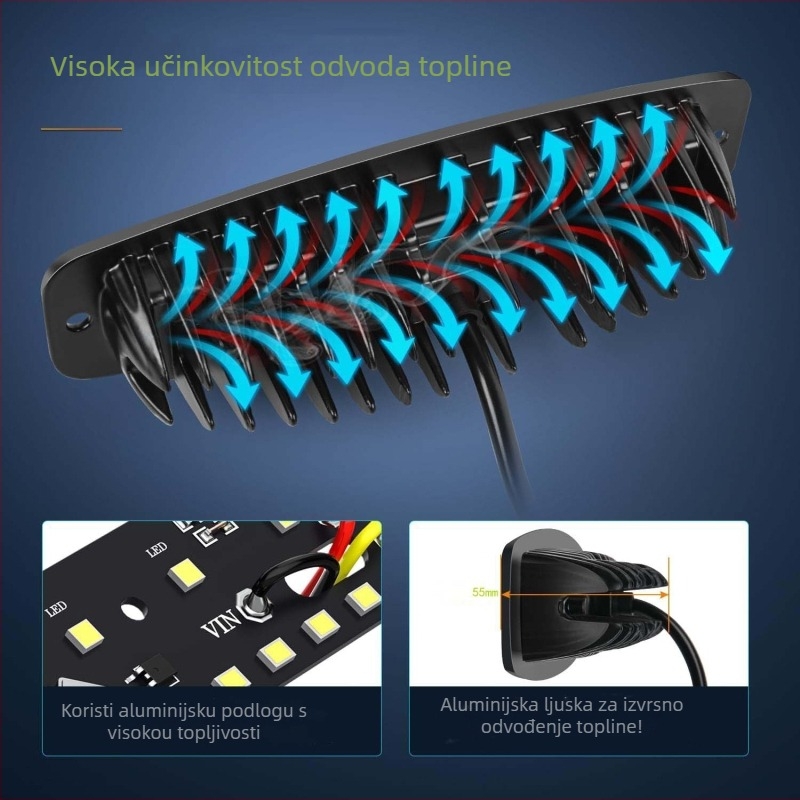 LED radna svjetiljka za automobil, dvobojno bočno treptanje i off-road spot, 18W, DC12-32V, 3200 lm, vijek trajanja 50.000 h
