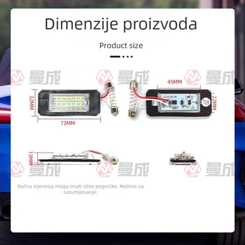 BMW MINI svjetlo za registracijsku pločicu LED 12V 3W 50000h 6000K