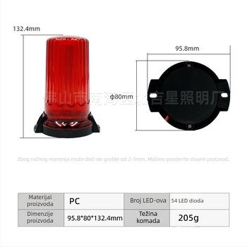 LED svjetlo za automobilov krov, model JSD20 – 8W, 300lm, LED izvor, univerzalna kompatibilnost