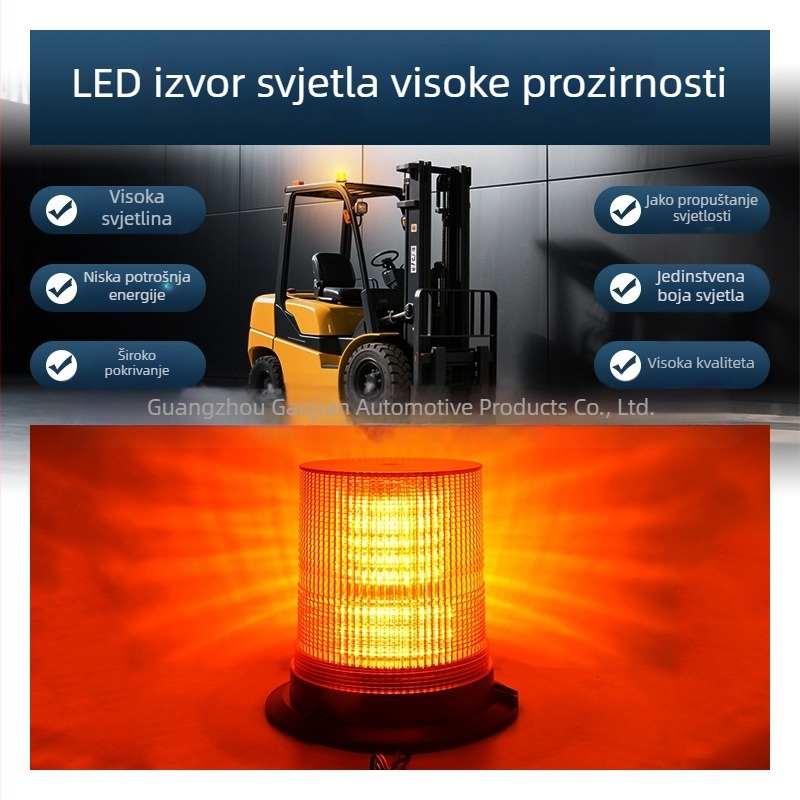 LED-012 Strob svjetlo za krovnu montažu, za viljuškare i građevinska vozila, 12-24V, 40W, 1760 lm, 50 000 h