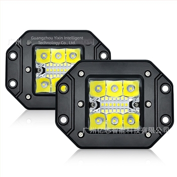 LED radna svjetiljka, kvadratnog oblika za prednji branik off-road vozila, 12/24V, 36W, 4800LM, 6000K, 30000h
