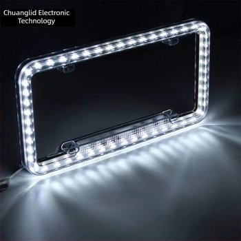 LED svjetlo za registarsku pločicu sa okvirom, 12V, ABS, 315×160 mm, 4000–6500K, 0.6W, 50 000 h, američko-latinska standard, višenamjensko svjetlo pločice