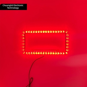 LED svjetlo za registarsku pločicu sa okvirom, 12V, ABS, 315×160 mm, 4000–6500K, 0.6W, 50 000 h, američko-latinska standard, višenamjensko svjetlo pločice