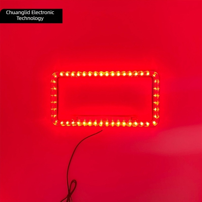 LED svjetlo za registarsku pločicu sa okvirom, 12V, ABS, 315×160 mm, 4000–6500K, 0.6W, 50 000 h, američko-latinska standard, višenamjensko svjetlo pločice