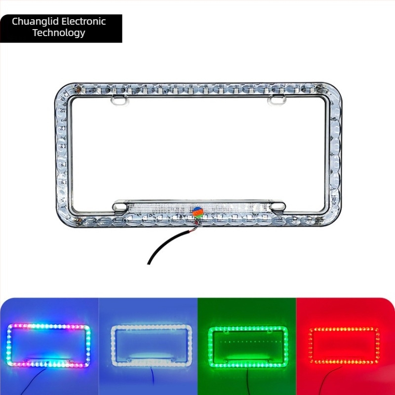 LED svjetlo za registarsku pločicu sa okvirom, 12V, ABS, 315×160 mm, 4000–6500K, 0.6W, 50 000 h, američko-latinska standard, višenamjensko svjetlo pločice