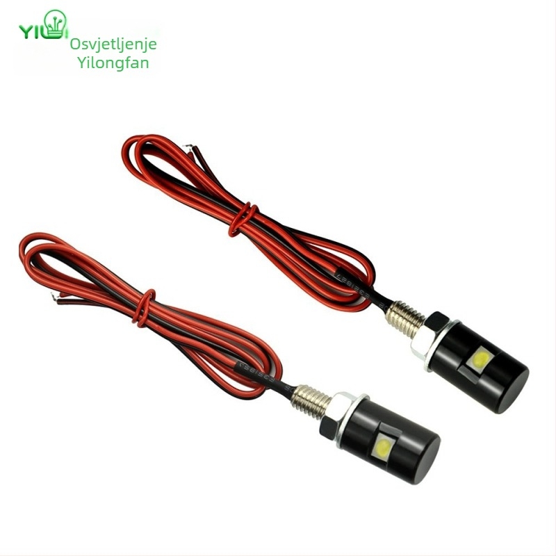 LED svjetlo za vijke registarske pločice, aluminijsko kućište, 12V, 0,24W, vijek trajanja 30.000 sati, 18 lm