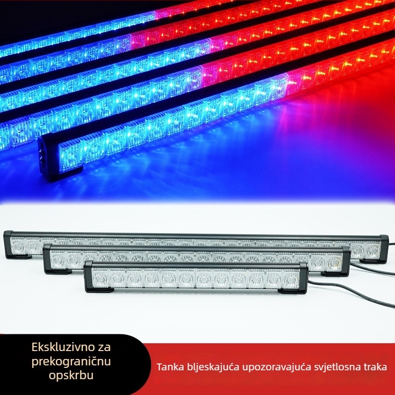 Automobilska LED upozoravajuća traka – visoka svjetlina, 12V, 5W, model JSD17, PC materijal, vodootporan