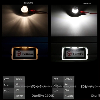 LED svjetla za broj registarske tablice za Suzuki Jimny 2018+ JB64/JB74, 12V DC, 1W, 3528 LED, 30000h