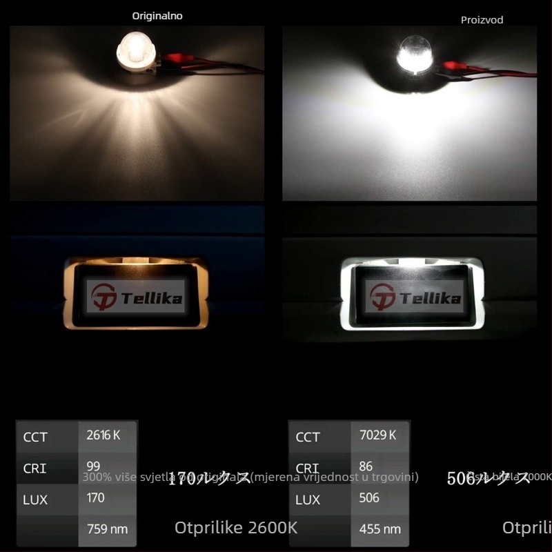 LED svjetla za broj registarske tablice za Suzuki Jimny 2018+ JB64/JB74, 12V DC, 1W, 3528 LED, 30000h