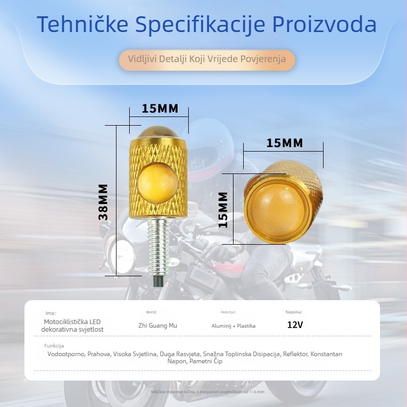 LED svjetlo za registarsku pločicu motocikla – Eagle Eye, 12V, 1W, 30000h, LED, 6500K