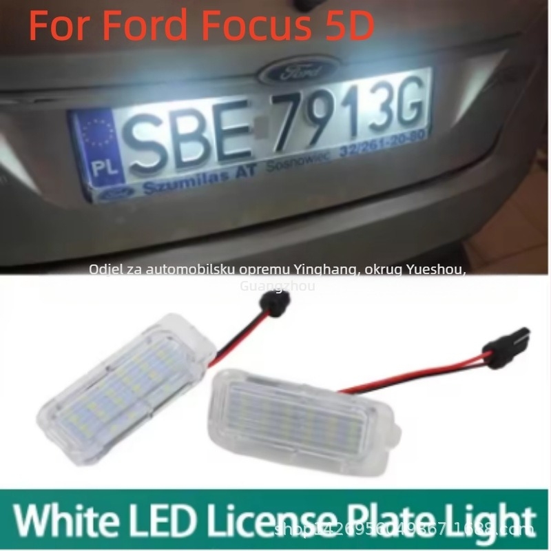 LED svjetlo registarske pločice Ford Focus 5D — 12-30V, 3W, 4014 LED, 6500-7000K