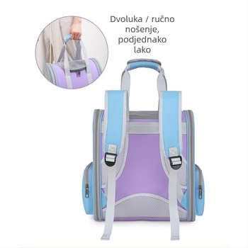 Lagani ruksak za kućne ljubimce, prozračan, poliester, kapacitet do 6,5 kg, za putovanja