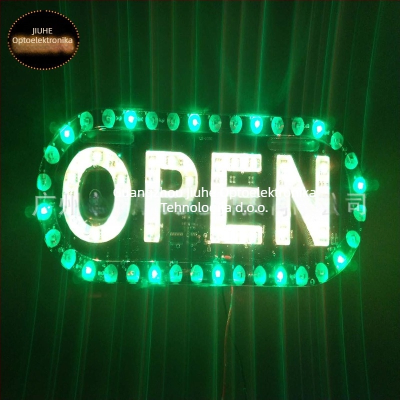 LED OPEN znak za ploču motociklističkog taxi trgovine, univerzalni model, 12V, 5W