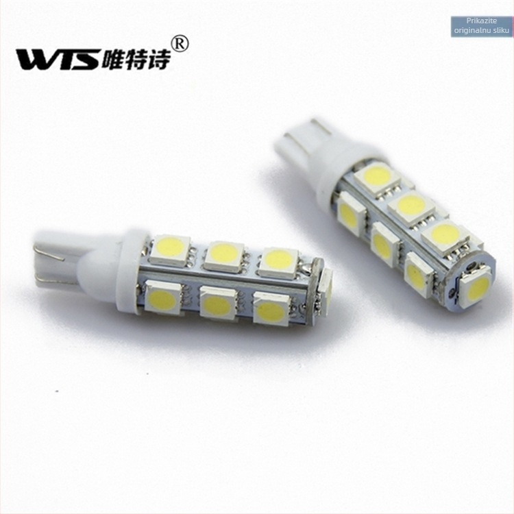 Automobilska LED lampica za ploču s registarskim oznakama (12V, 2W, 6500–7500K, 10000 lm, 5050 LED, model T10-5050-13)