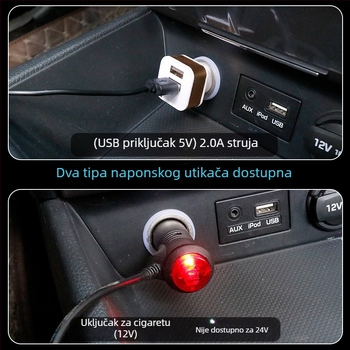 Unutarnje LED rasvjetu automobil USB RGB, dišući LED za prostor ispod nogu uz glazbeni ritam