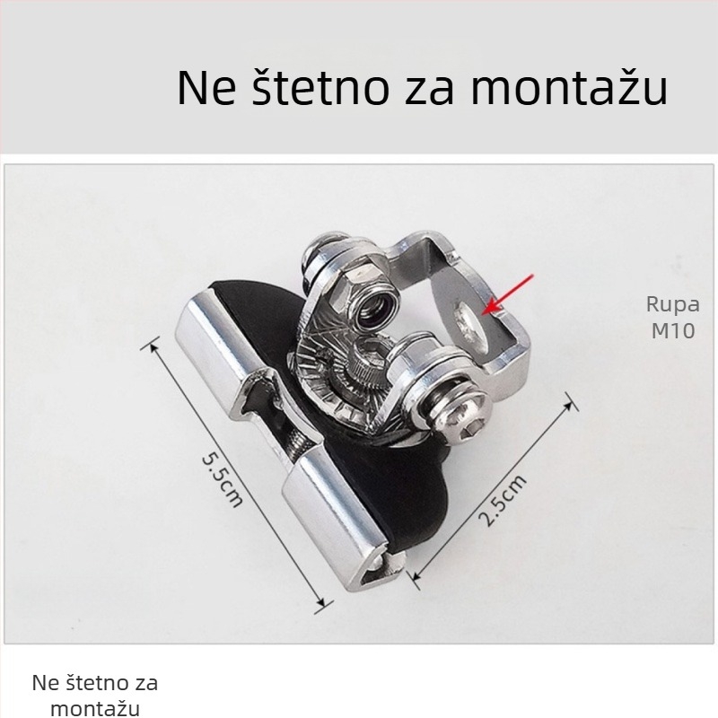 LED nosač za svjetlo na kaputu automobila s fiksnom proširenom bazom, neuništivi nosač, 1 LED