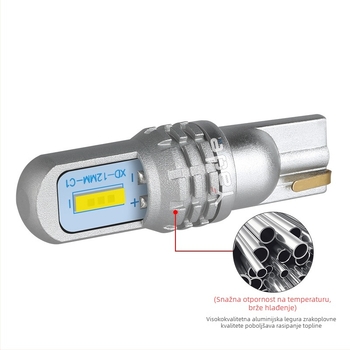 Automobilska LED svjetla indikatora širine, baza T10 1860, 2SMD, visoka svjetlina za pločicu s registracijom, W5W mala žarulja, CAN bus dekodiranje