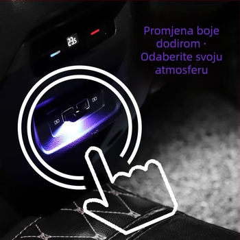 Automobilska USB RGB ambijentna svjetlost, više načina rada, Qisen, model a007, 1W, 5V, 0,02A