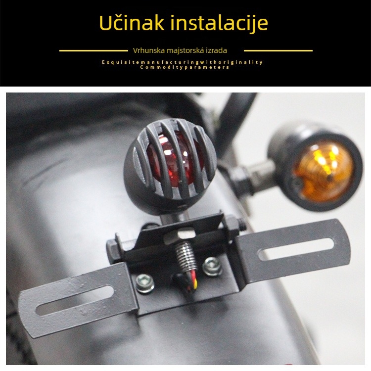 LED metalna stražnja svjetla za Harley motocikl, 12V, 5W, vijek trajanja 30 000 h