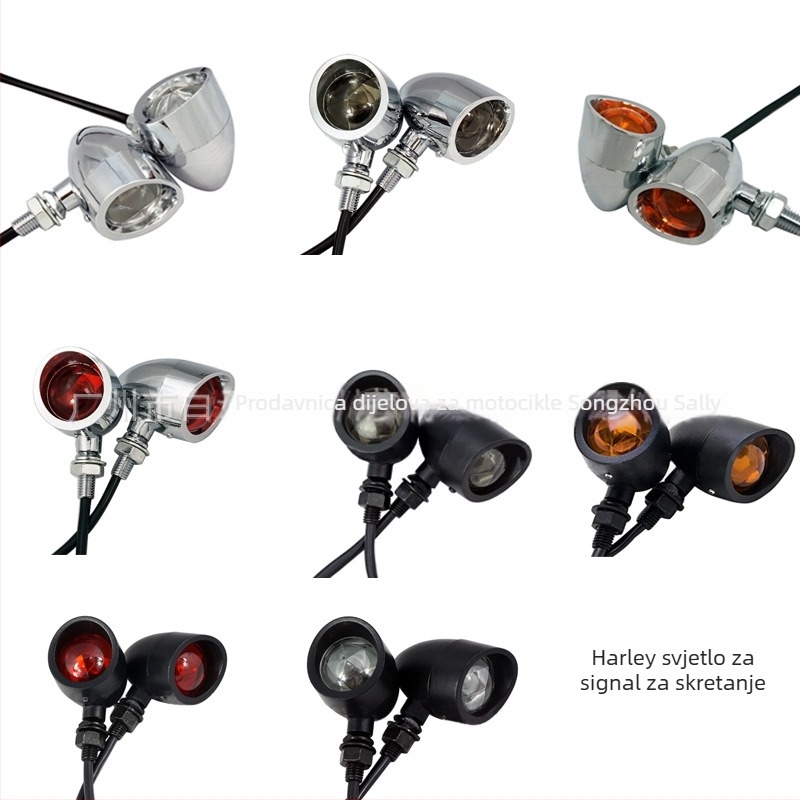 Migavac za motocikl Harley Retro, aluminijska legura, model 01, 35W