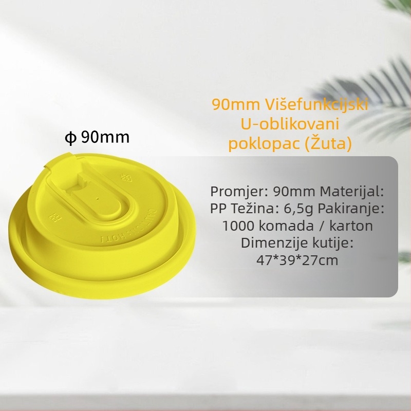 Jednokratna čaša za tople napitke s božićnim uzorkom, PP, 700 ml, okrugla, prilagodljiva