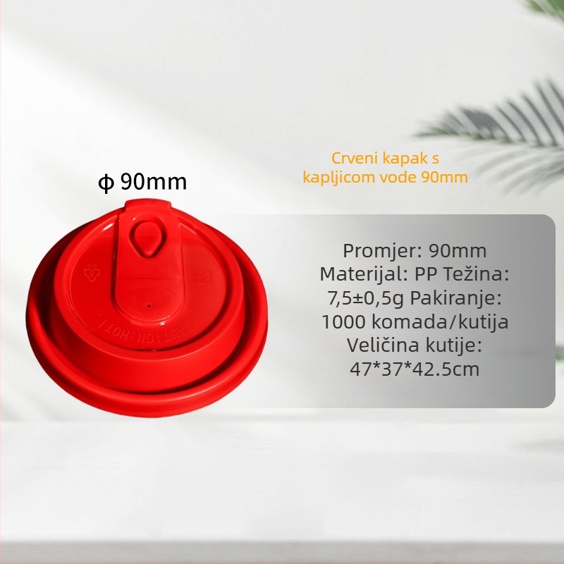 Jednokratna čaša za tople napitke s božićnim uzorkom, PP, 700 ml, okrugla, prilagodljiva