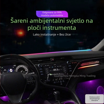 LED ambijentalna svjetiljka za ploču — USB napajanje, ugrađena ugradnja, PC materijal (5V, 0.2A)