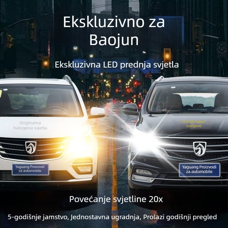 Baojun RS RM5 LED farovi – visok i niski snop, izuzetno svijetli