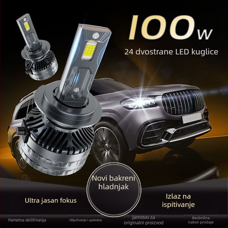 K10 LED prednje svjetlo za vozila - 100W, 12-24V, IP68, 125800 lm, vijek trajanja 30000h