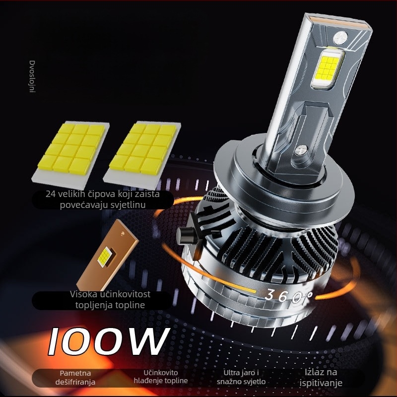 K10 LED prednje svjetlo za vozila - 100W, 12-24V, IP68, 125800 lm, vijek trajanja 30000h