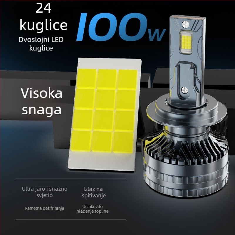 K10 LED prednje svjetlo za vozila - 100W, 12-24V, IP68, 125800 lm, vijek trajanja 30000h