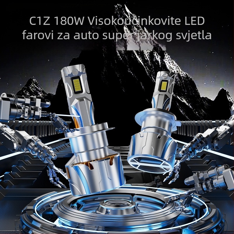 HAIZG C12 LED prednje auto svjetlo, 180W po paru, 36000 lm, IP68, kućište od cinka liveno, 9-36V