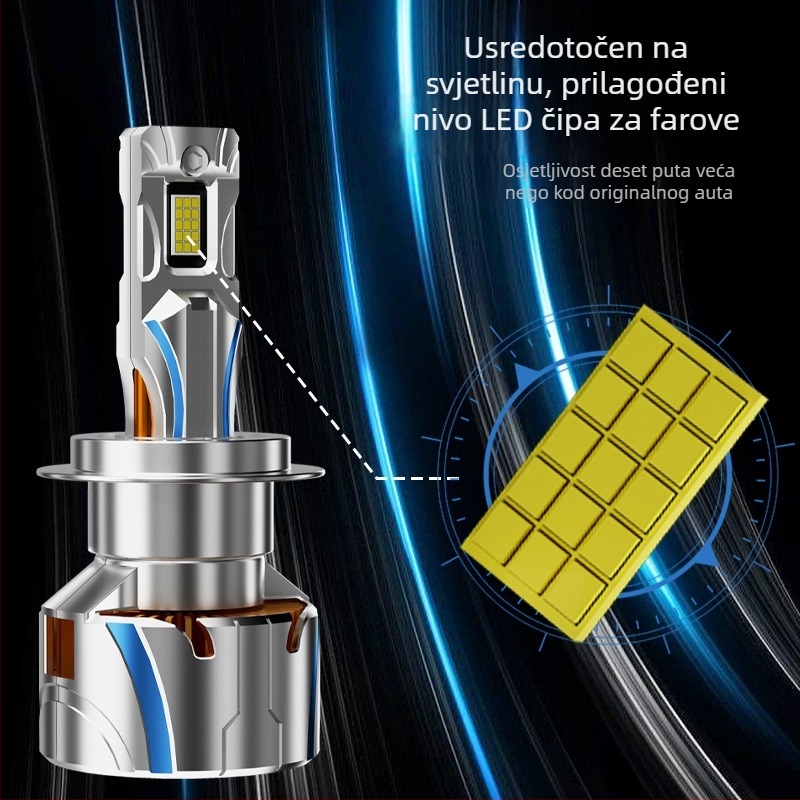 HAIZG C12 LED prednje auto svjetlo, 180W po paru, 36000 lm, IP68, kućište od cinka liveno, 9-36V