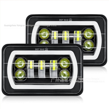 LED radna svjetiljka za Jeep Wrangler s Angel Eye — aluminijsko kućište, IP67, 24V, 55W, 7 LED