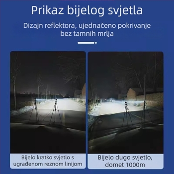 Off-road universalni LED far za vozila s bifokalnim laserskim lećama — 30W/35W, 5000 lm, 50.000 h