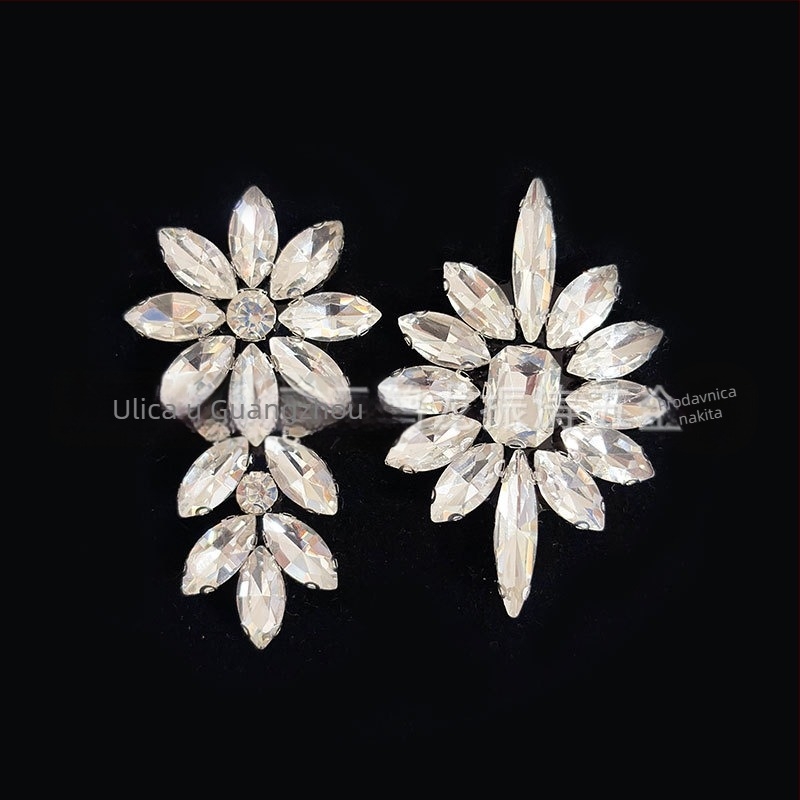 DIY dodaci za nakit: kristalna aplikacija za cipele s bazom topljivog ljepila, staklena umetanja, Guangzhou podrijetlo, Suli Jewelry brend