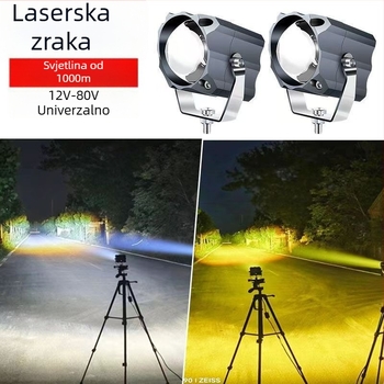 Auto LED reflektor s laserskom lećom, dugi domet, 50W, 12.24V, aluminijsko kućište za kamione