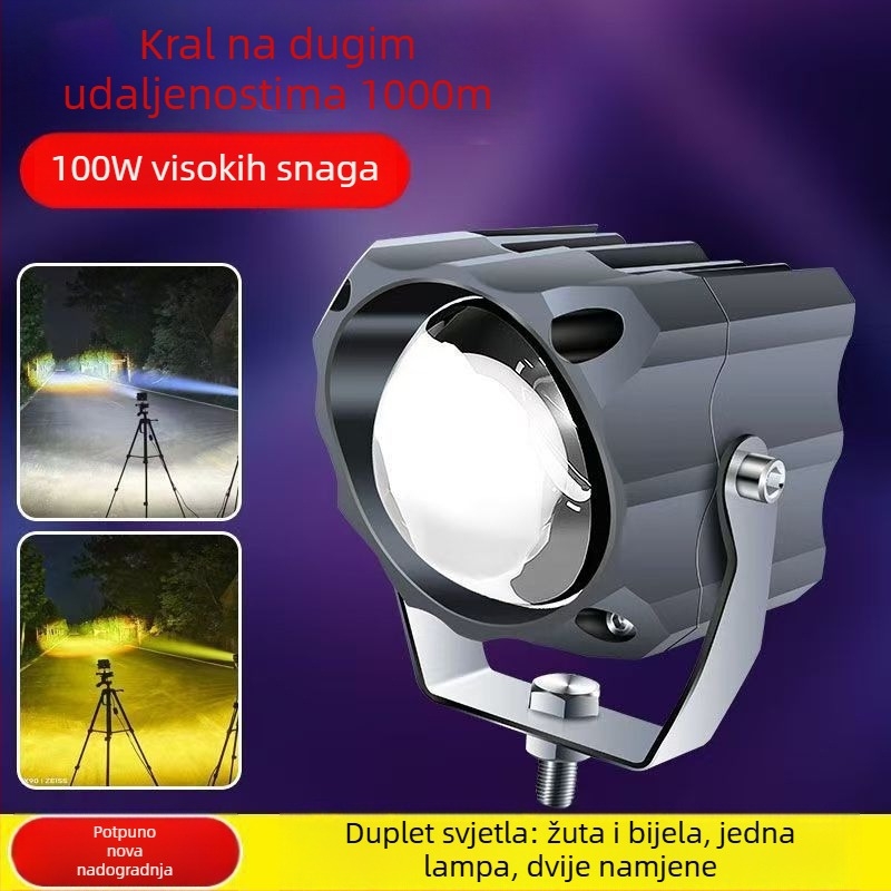 Auto LED reflektor s laserskom lećom, dugi domet, 50W, 12.24V, aluminijsko kućište za kamione