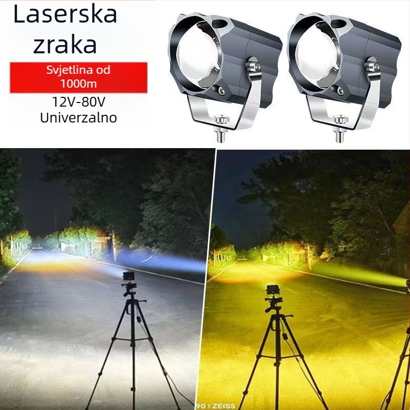 Auto LED reflektor s laserskom lećom, dugi domet, 50W, 12.24V, aluminijsko kućište za kamione