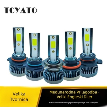 Tcyato Auto LED farovi 20W, 12V, aluminijsko kućište, 30000 h vijek trajanja