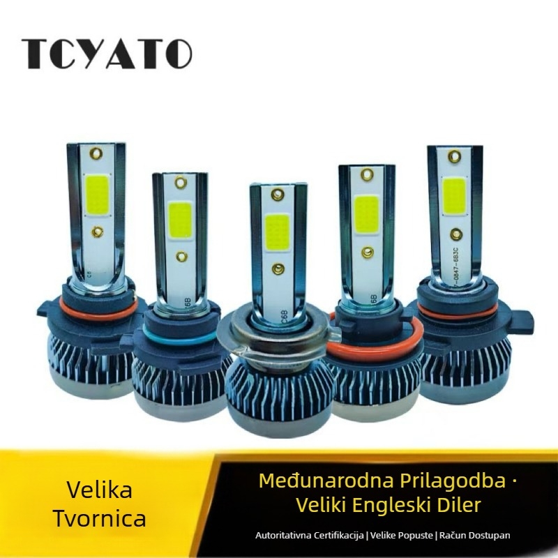 Tcyato Auto LED farovi 20W, 12V, aluminijsko kućište, 30000 h vijek trajanja