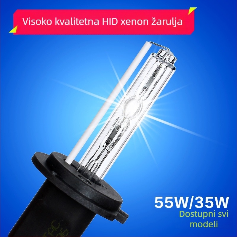 Automobilska Xenon HID žarulja za svjetla 35W/55W, 12V, kompatibilna s H1/H3/H7/H8/H9/H10/880/881/9012/H16, vijek trajanja 3000h