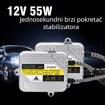 LED set za automobil, 55W, 12V, 650 lm, univerzalna kompatibilnost, vijek trajanja 50.000 sati