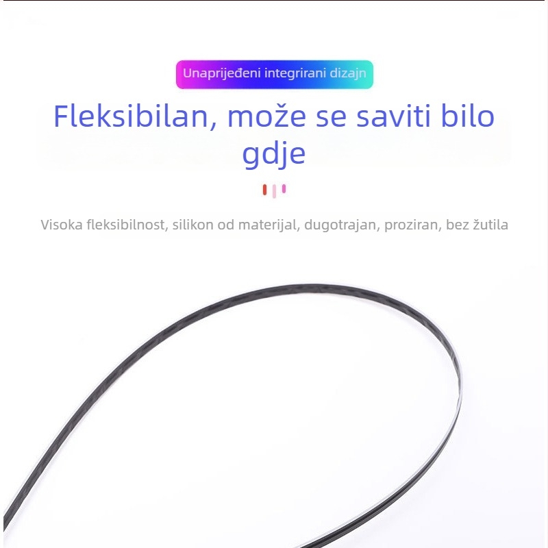 LED ambijentalno svjetlo za okvir vrata automobila – bežično, ABS, 5V, 2W, 0.01A, Model: Door ambient light