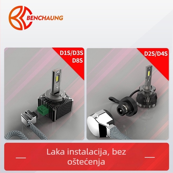 D-serija LED farova 35W 12V s aluminijskim kućištem, IP68, 12000 lm, dvostrano osvjetljenje, za Mercedes-Benz, BMW, Audi, Land Rover, Porsche